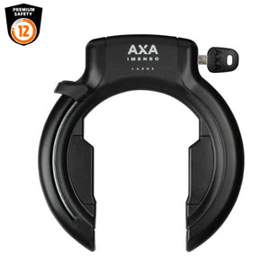 Axa ringslot imenso large retractable - zwart