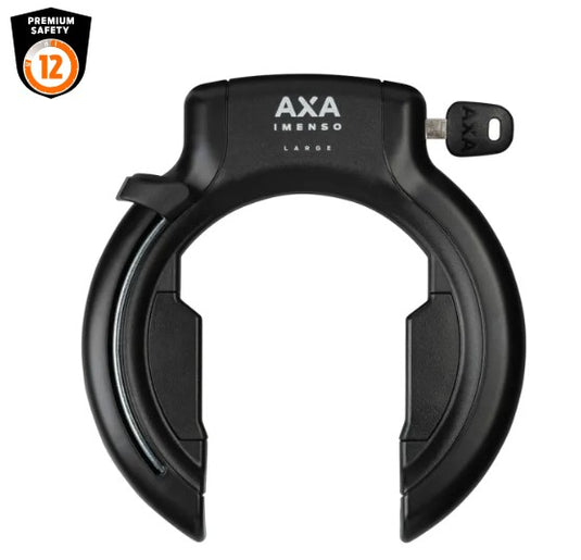 Axa ringslot imenso large retractable - zwart