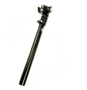 geveerde zadelpen ATB , 2 bouts bevestiging. 27.2 zwart 300mm