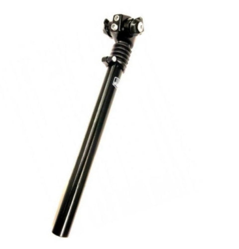 Afbeelding laden in galerijviewer, geveerde zadelpen ATB , 2 bouts bevestiging. 27.2 zwart 300mm
