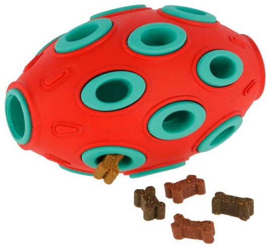 Rugby toyfastic te vullen roodturkoois 12 x 75 cm