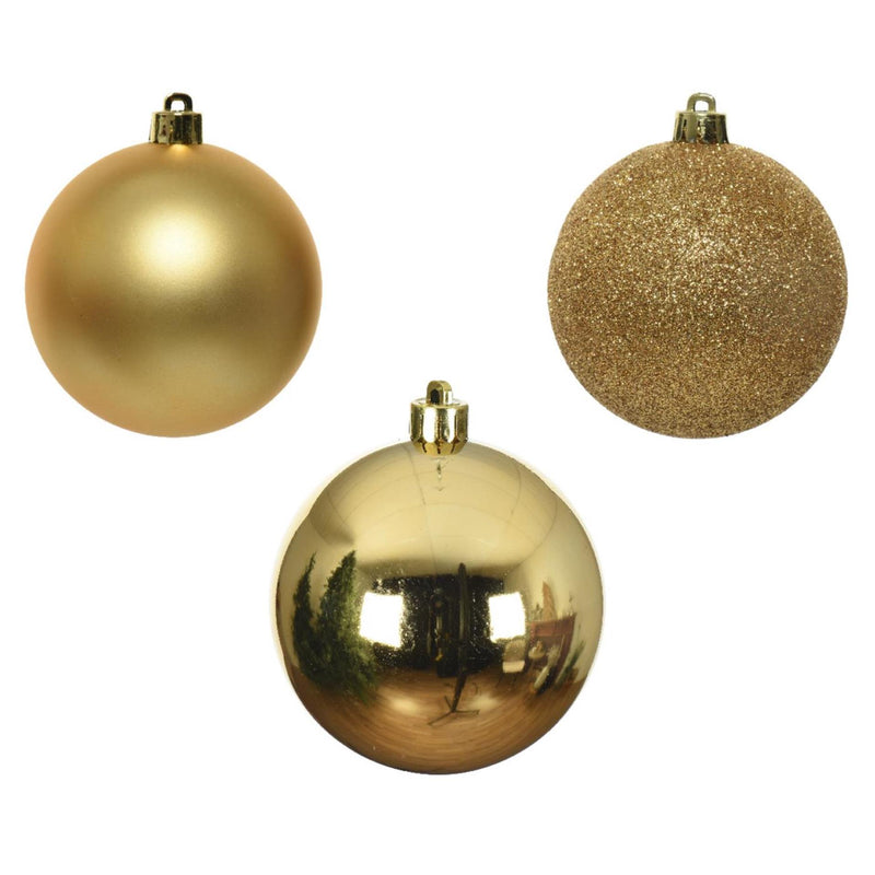 Chargez l'image dans la visionneuse de la galerie, Decoris kerstballen licht goud van kunststof dia 6 cm 10-delig
