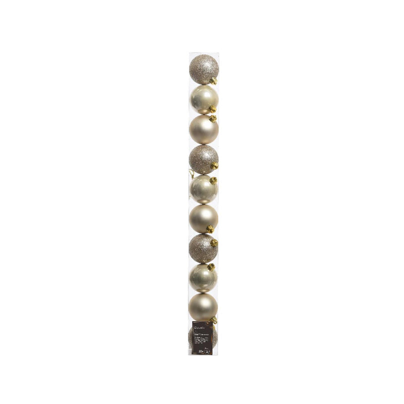 ギャラリービューアに画像をロードする, Decoris kerstballen parel van kunststof dia 6 cm 10-delig

