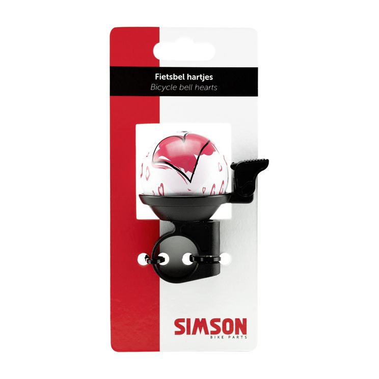 Load image into Gallery viewer, Simson fietsbel hartjes
