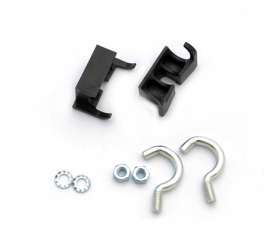 Simson Ringslot Montageset Normaal - 2 Haken, 2 Klemmen, 2 Bouten, 2 Ringen - Zwart