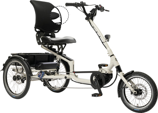 Pfautec elektrische shoppingfiets scoobo + (#1) e-threecy.pfau-tec scoobo + 16 20 14sp grey