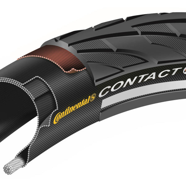 Continental buitenband Contact 28 x 1 1 8 zw refl