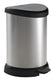 Curver decobin prullenbak - 15l - metallic - recycled kunststof