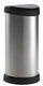 Curver decobin touch bin 40 liter zilver zwart 28x35xh68cm