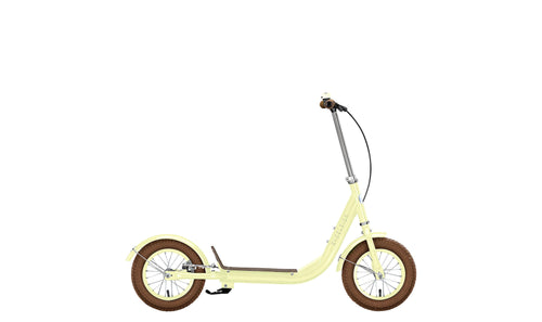 Excelsior step retro scooter (#1) scooter excels. retro light yellow