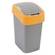 Curver pacific flip bin 45l zilver geel
