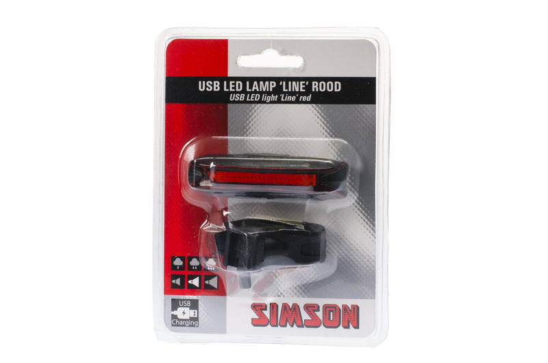 Load image into Gallery viewer, Simson usb led lamp line rood 20 led 3 lux
