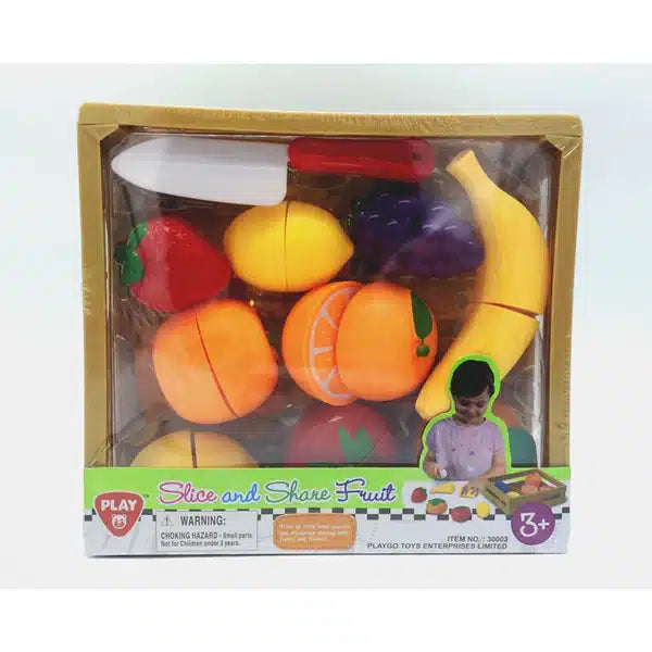 Load image into Gallery viewer, Playgo gesneden speelfruit in kratje - 11dlg.
