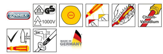 Load image into Gallery viewer, Connex schroevendraaier plat 35x100 ge%c3%afsoleerd 1kv
