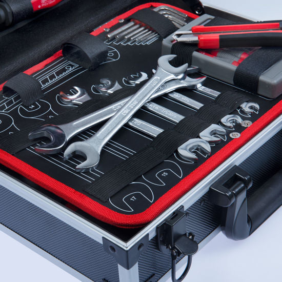 Load image into Gallery viewer, Connex gereedschapskoffer 100 delig alukoffer
