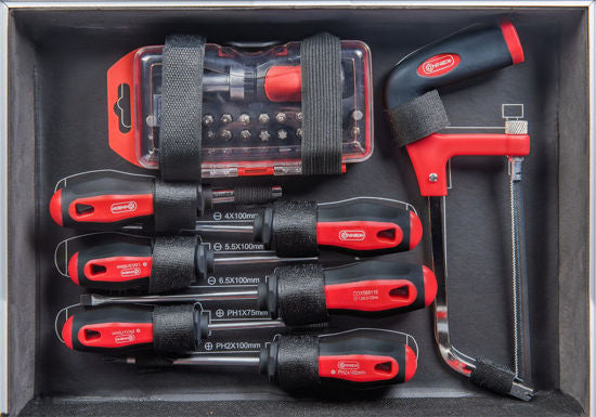 Load image into Gallery viewer, Connex gereedschapskoffer 100 delig alukoffer
