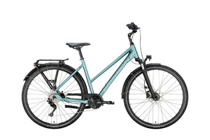 Brennabor trekkingfiets t-44 mod. 22 bike brennab.t-44 28 45 trap. 16sp blue silver