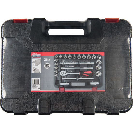 Load image into Gallery viewer, Connex dopsleutelset profi 12 26 delig
