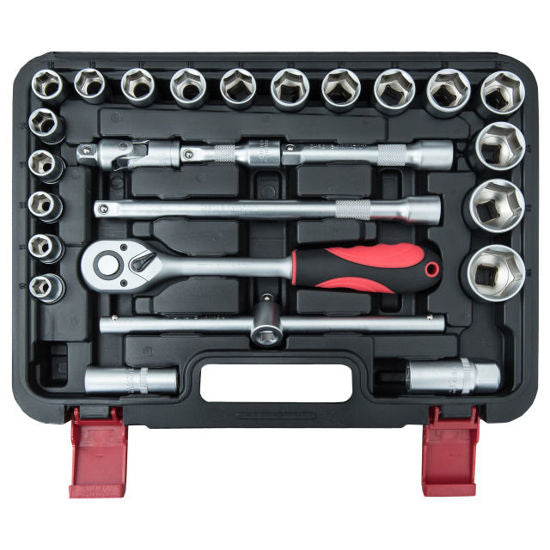 Load image into Gallery viewer, Connex dopsleutelset profi 12 26 delig
