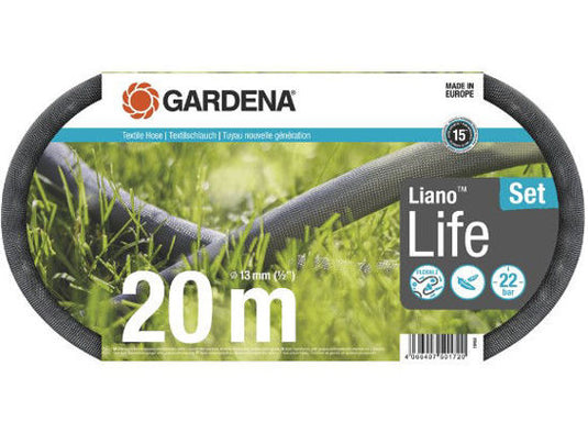 GARDENA Textielslang Liano Life 20 m Set
