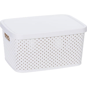 Storage solutions opbergdoos met deksel 3,5 liter 23x17x12cm kunststof 4ass
