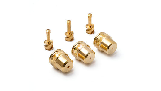 Gloria messing sproeidop set incl wervel 2x %c3%b8 1mm 1 x %c3%b8 2m