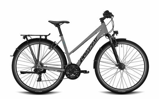 Conway trekkingfiets ts 3.0 mod. 24 bike conw. ts 3.0 28 50 trap. 21sp grey moos