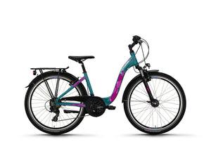 Victoria jeugdfiets eqola 6 mod. 24 bike vict.eqola 6 26 44 low entry 21sp car.blue