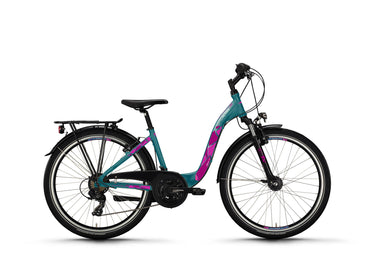 Victoria jeugdfiets eqola 6 mod. 24 bike vict.eqola 6 26 44 low entry 21sp car.blue
