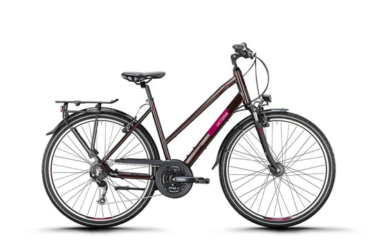 Victoria trekkingfiets treqana 2 mod. 24 bike vict.treqana 2 28 51 trap. 24sp rosso brown