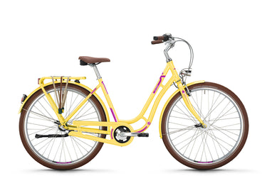 Victoria stadsfiets antiqa 3 mod. 24 bike vict.antiqa 3 28 55 nost. 7sp citrus yellow