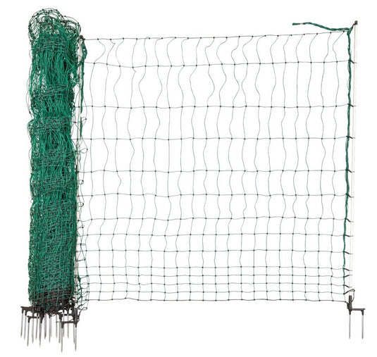 Ako producten kippennet maxi 122cm 25m dubbele pen groen wit