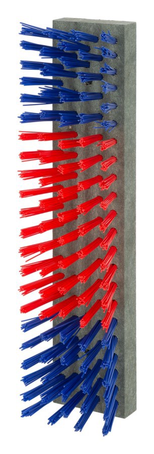 Load image into Gallery viewer, Veeborstel nylon blauwroodblauw 50x10cm
