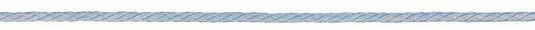 Ako platinumline afrasteringskoord 6mm 200m witblauw