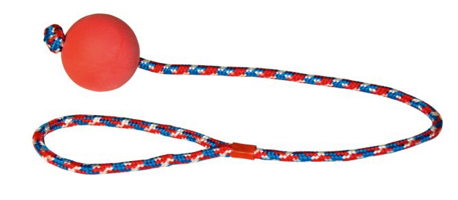 Load image into Gallery viewer, Schuimrubberbal aan touw 60cm
