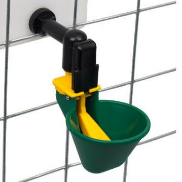 Olba producten kuiken drinkfles met drinkcup 1 l naturel incl beugel