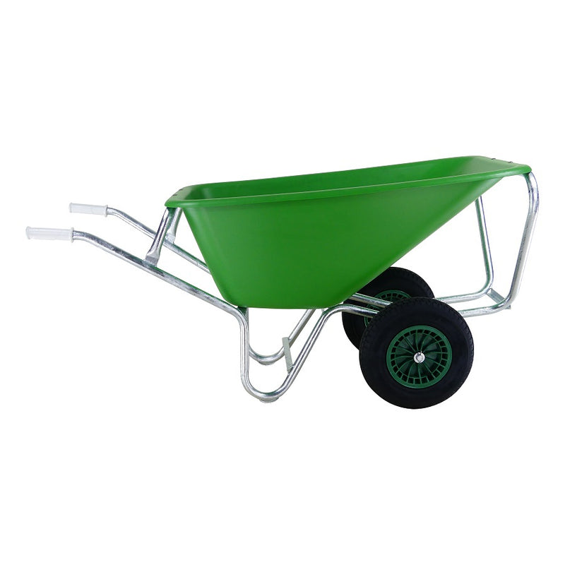 Laden Sie das Bild in Galerie -Viewer, Fort producten kruiwagen f s 165l groen hdpe bak verz onderstel 2 wiel
