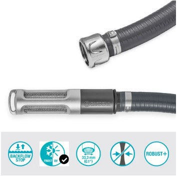 Gardena aanzuiging met 4 m zuigslang (grijs, met aanzuigfilter)