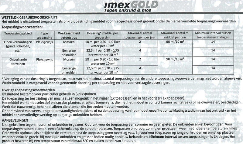 Chargez l'image dans la visionneuse de la galerie, Producten imex gold tegen onkruid en mos 450ml
