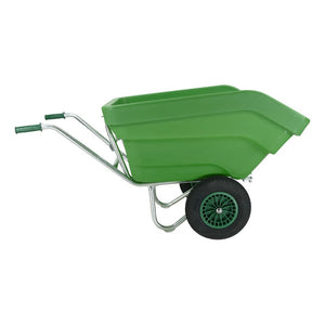 Fort producten kiep kruiwagen f s 300l groen 2 luchtwiel