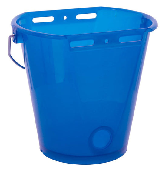 Producten kalveremmer kunststof afgeplat kaal blauw transparant