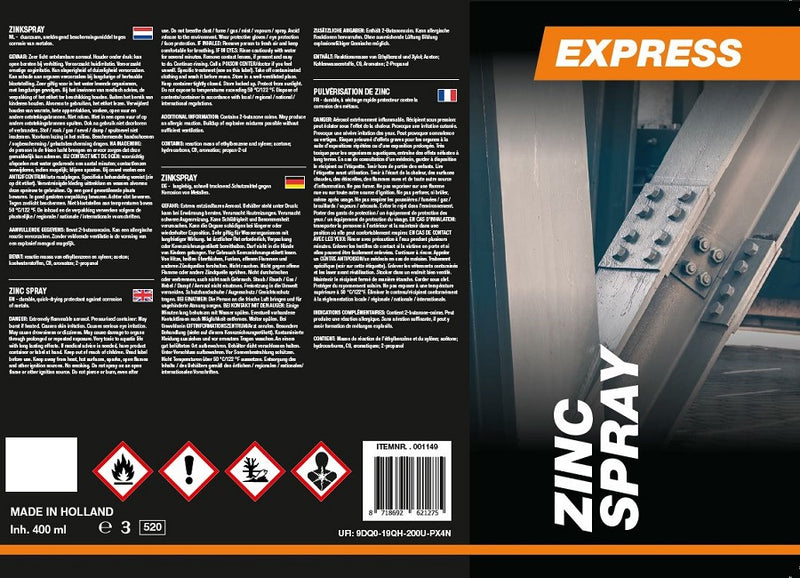 Laden Sie das Bild in Galerie -Viewer, Producten zinkspray 400ml
