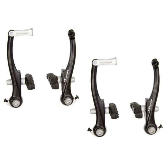 Saccon v-brake set voor en achter aluminium - zwart