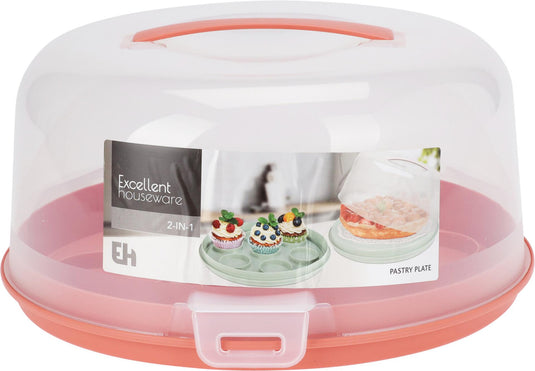 Excellent houseware taartdoos 2-in-1 kunststof