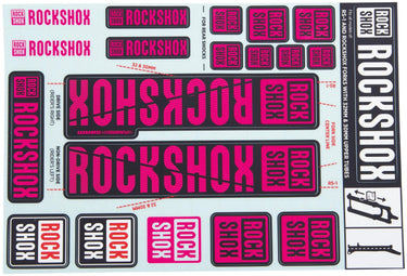 Rockshox decor set decal set magneta