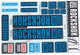 Rockshox decor set decal set blue