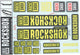 Rockshox dekor set decal set yellow