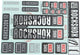 Rockshox dekor set decal set white