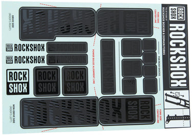 Rockshox decor set decal set stealth