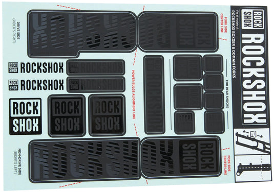 Rockshox dekor set decal set stealth